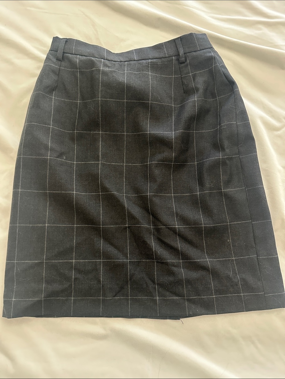 Di Stefano professional gray wool skirt dark gray